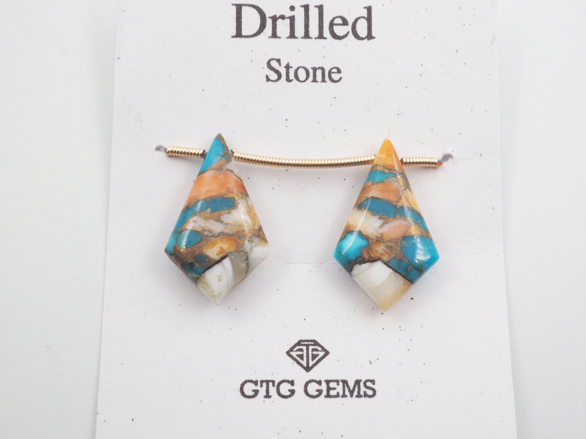 Drilled Oyster Turquoise 22x13mm Approximately 17 Carat