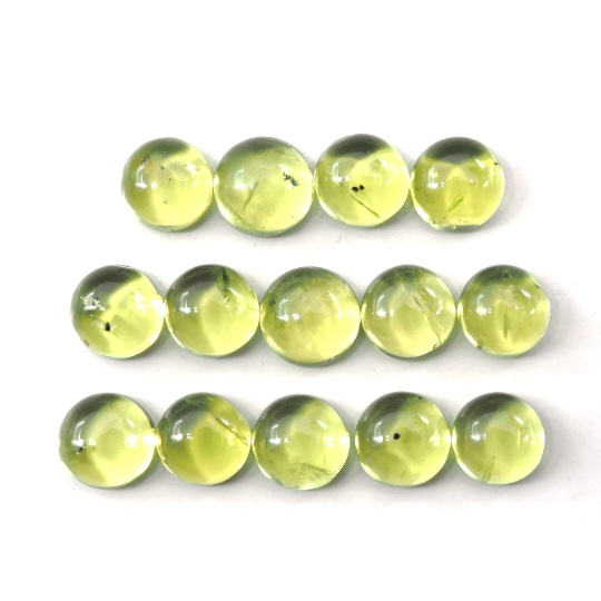 Peridot Cabs Round 5 mm Approximately 10.31 Carat