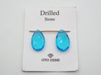 Hydro Drilled Faceted Blue Topaz  Approximately 19 Carat