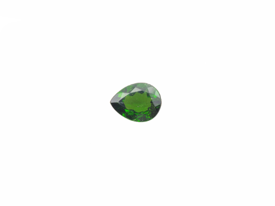 Chrome Diopside Pear Shape 9.0x 7.0x 4.0 mm Single Piece Approximately  1.66 Carat