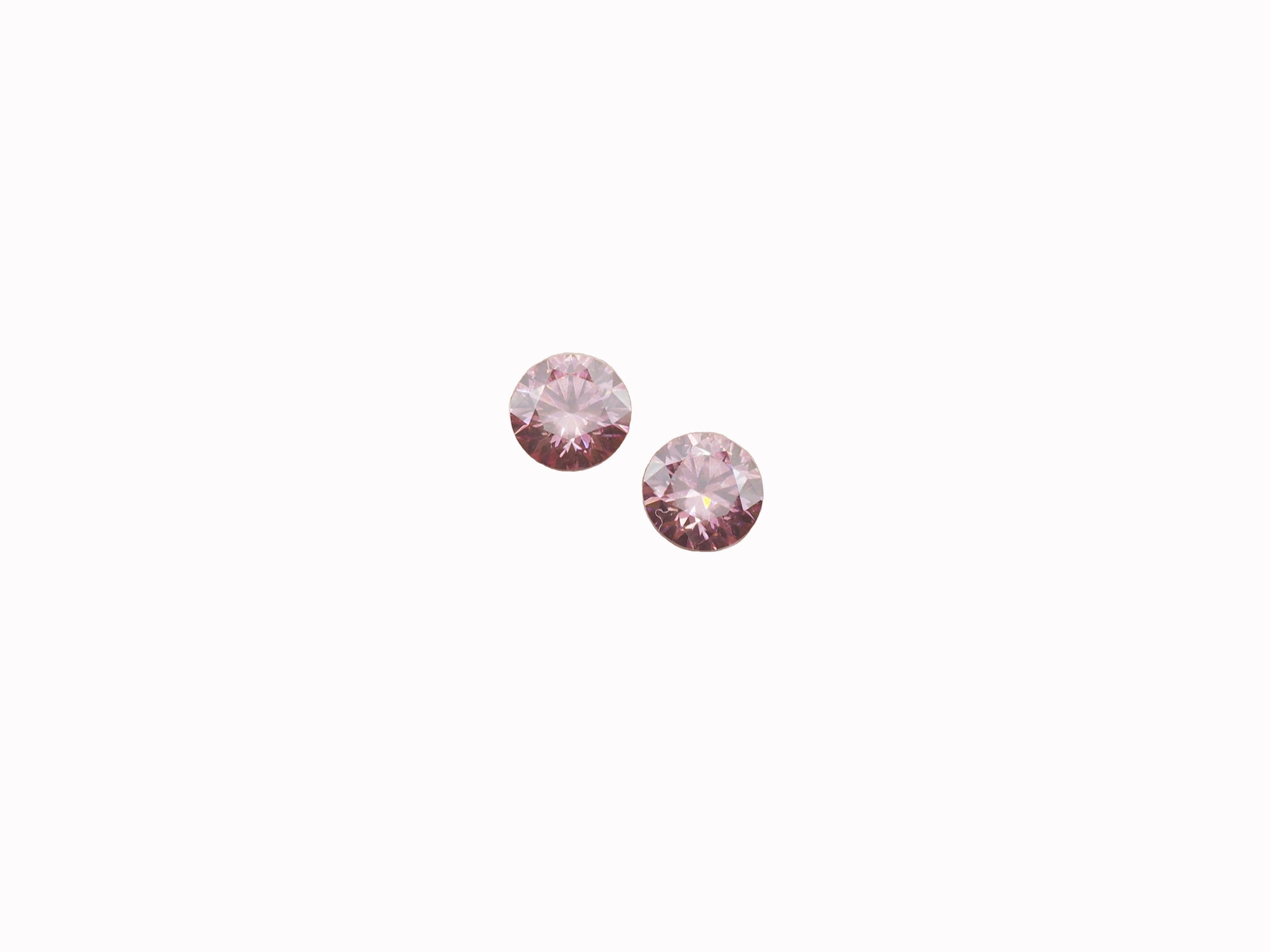 Pink Moissanite Round Shape 6.2mm Approximately 0.80 Carat