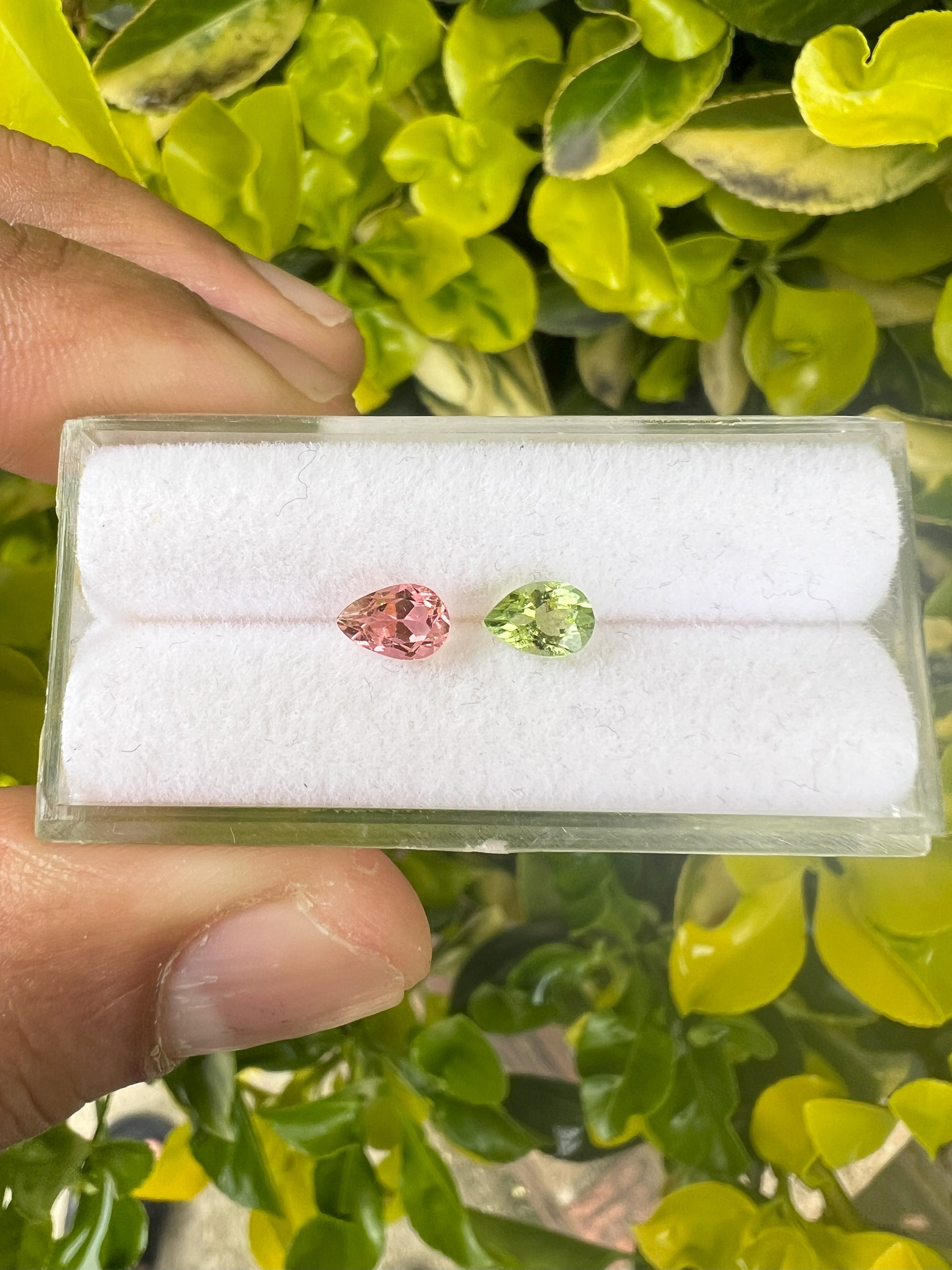 Natural Tourmaline 6.1 x 4.2 x 3.8mm , Approximately 1.16 Carat, 2 pcs