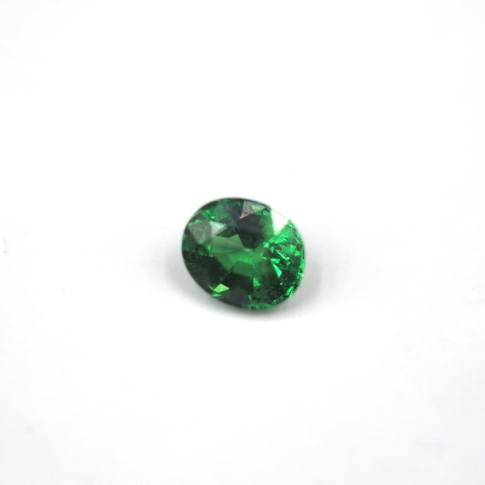 Tsavorite Oval Shape 6.0 x 5.0 x 3.3 Single Piece Approximately 0.74 Carat