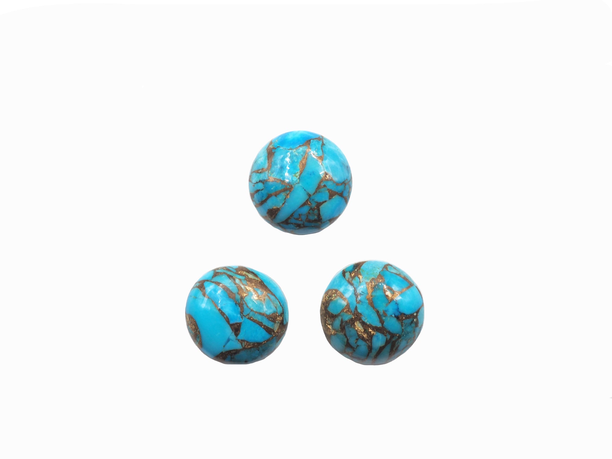 Blue Copper Turquoise 10mm Approximately 11.08 Carat