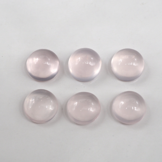 Rose Quartz Cabs Round 8 mm Approximately 12.15 Carat