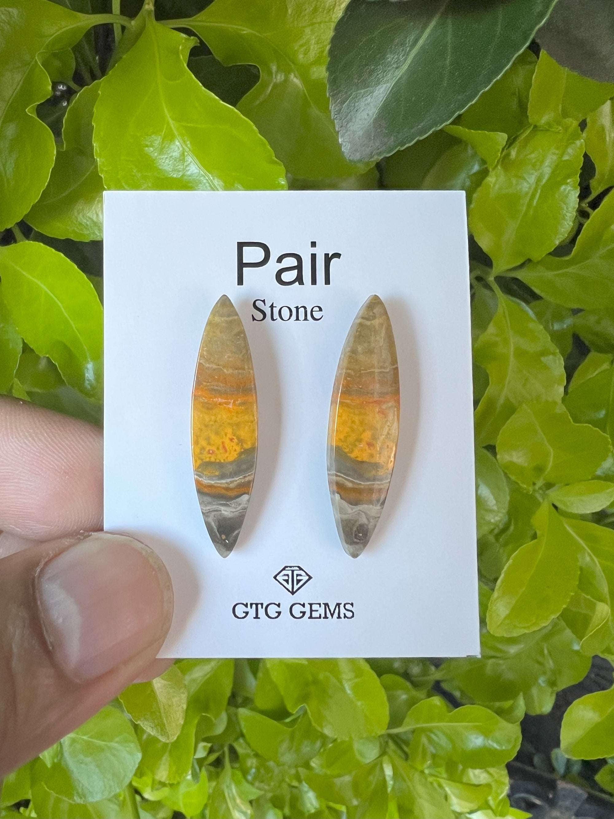 Marquise  Shape Jasper matching Cabochon, Jasper Jewelry 35x9mm