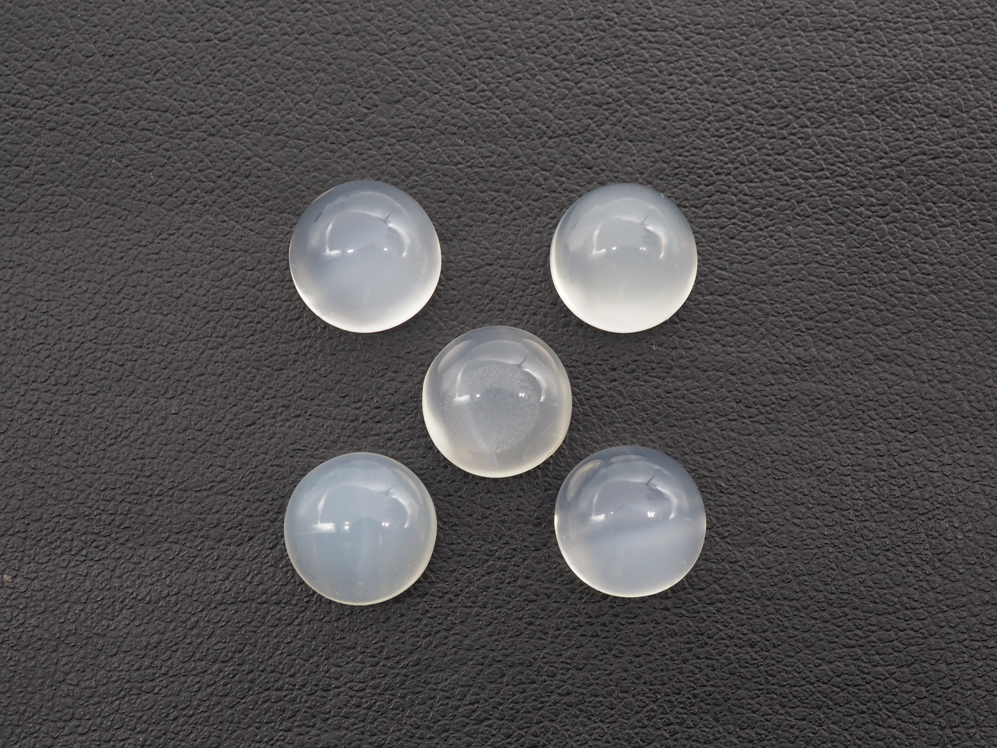 White Moonstone Cabs Round 9mm Approximately 12.01 Carat