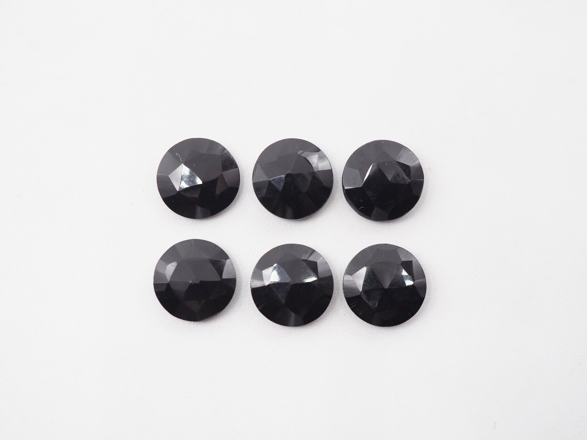 Rose Cut Black Onyx  Round  8mm Approximately 7.57 Carat