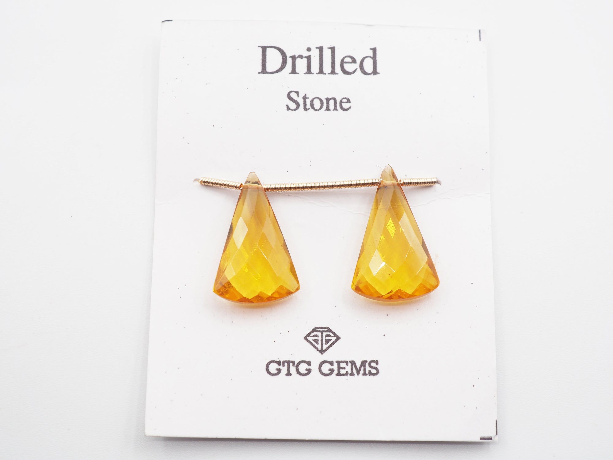 Drilled Citrine Hydro 20x12mm Approximately 13.50 Carat