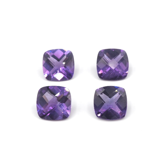 Amethyst Cushion Square 8mm Approximately 7.16 Carat