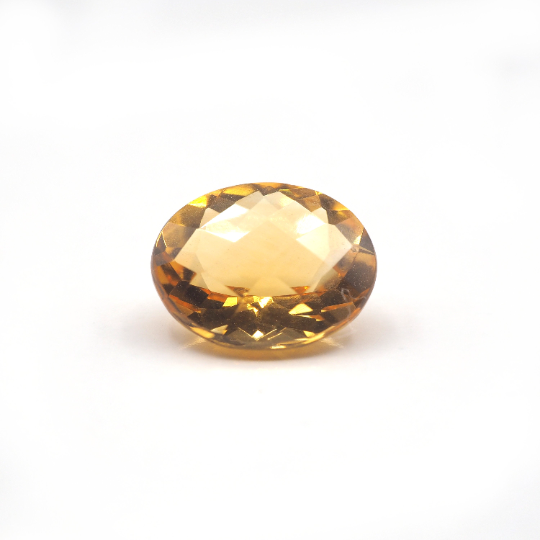 Citrine Oval Shape 11.0 x 9.0 x 5.7 mm Single Piece Approximately 3.10 Carat