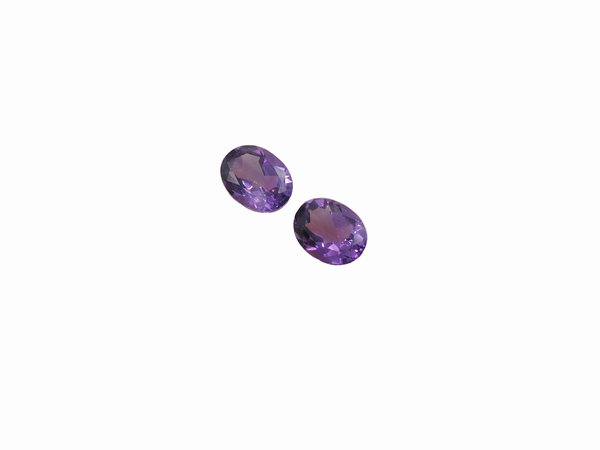 Amethyst Oval 9x7mm  Approximately 3.35 Carat Matching Pair