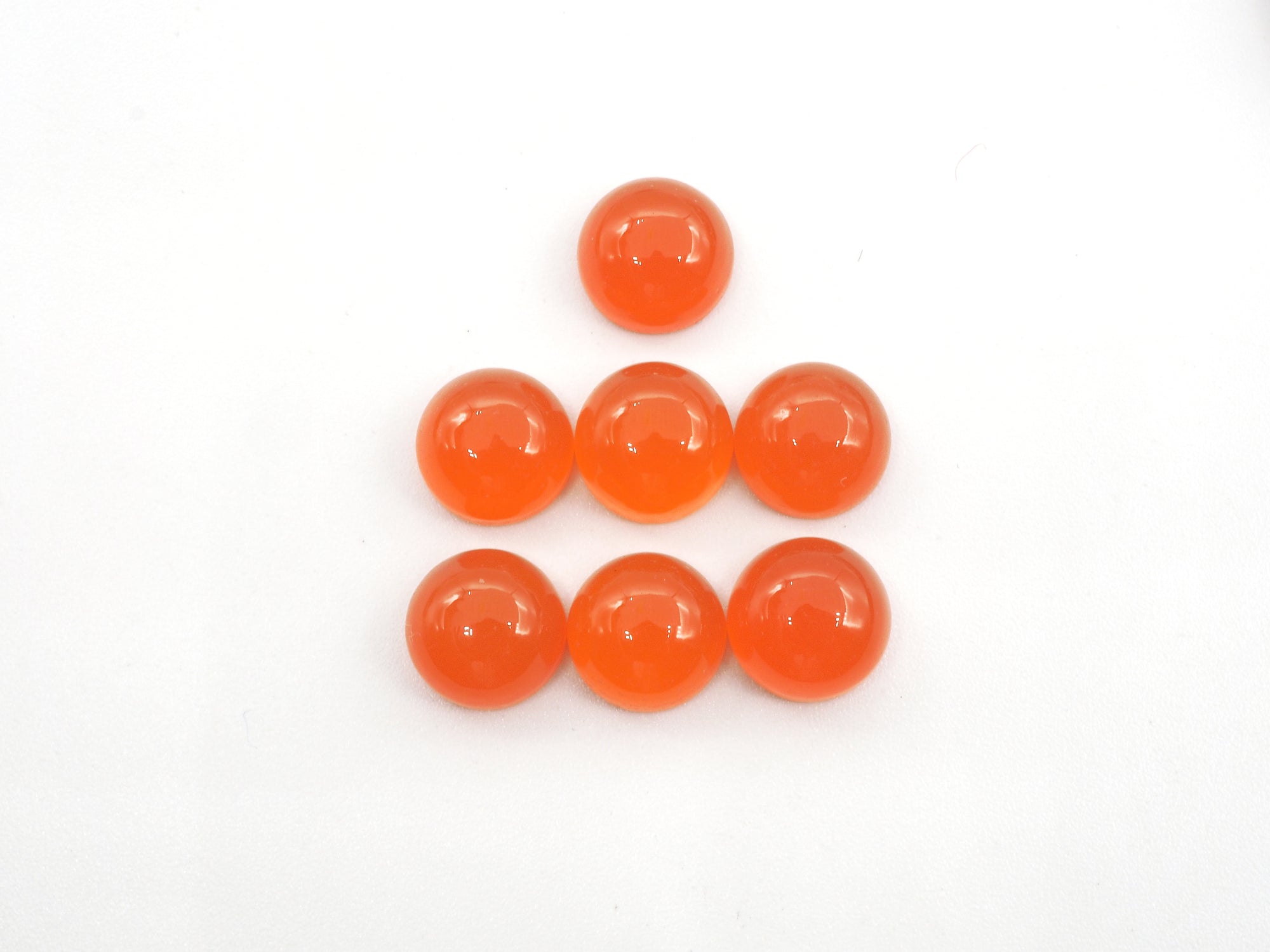 Carnelian Cabs Round 8.5mm Approximately 16.8 Carat