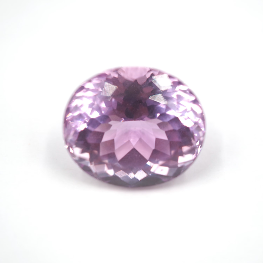 Pink Kunzite Oval Shape 15.5 x 13.5 x 10 mm Single Piece Approximately 14.10 Carat (