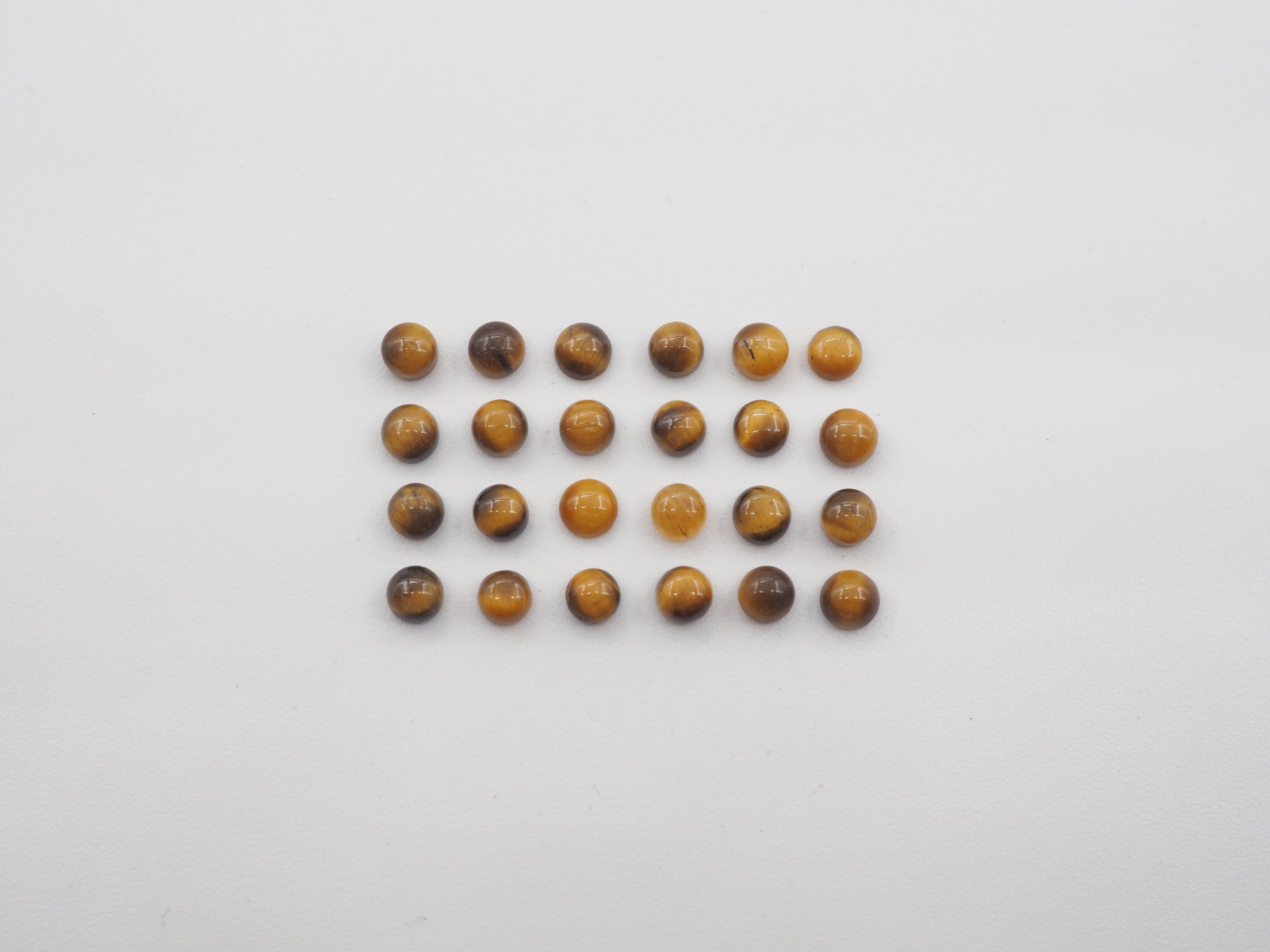 Tiger's  Eye  Cabs 3mm  Approximately 4 Carat , 24pcs