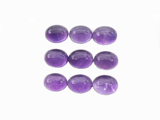 Amethyst Oval Cabs 9x7mm Approximately 17.0 Carat