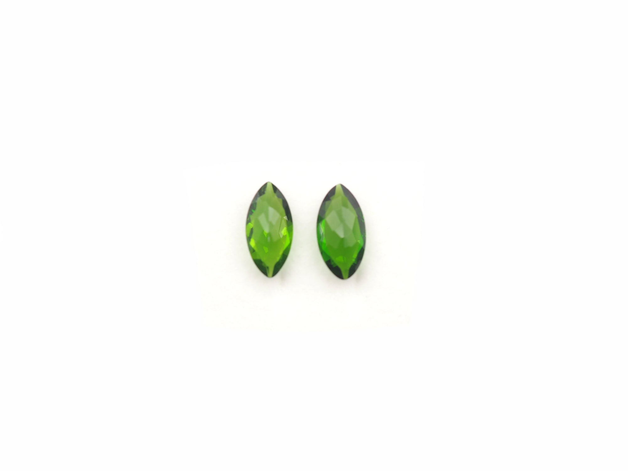 Chrome Diopside Marquise Shape 9.9x 5.1 mm Matching Pair Approximately  2.07 Carat