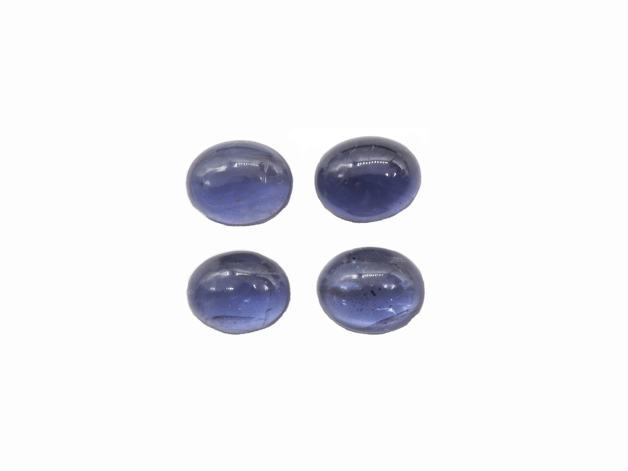Iolite Oval Cabs 10x8mm Approximately 8.60 Carat