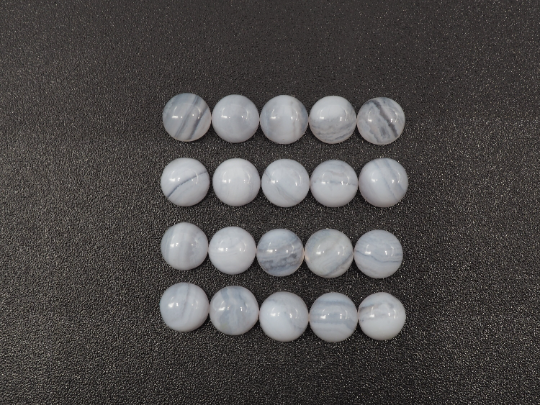 Blue Lace Agate  Round Cabs 5mm Approximately 11.50 Carat