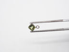 5mm Peridot Silver Bezel, Single Connector, Peridot Bezel, Peridot Charm