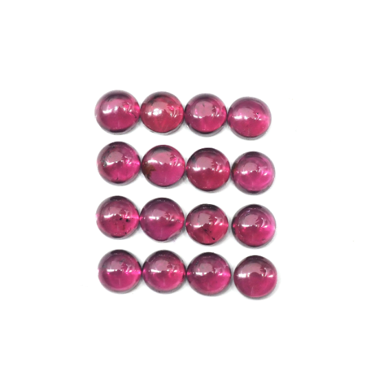 Rhodolite Garnet Cabs Round 4 mm Approximately 5.85 Carat
