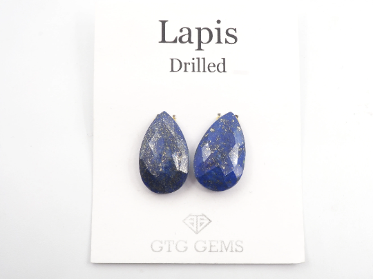 Labradorite Drop Almond shape  matching pair