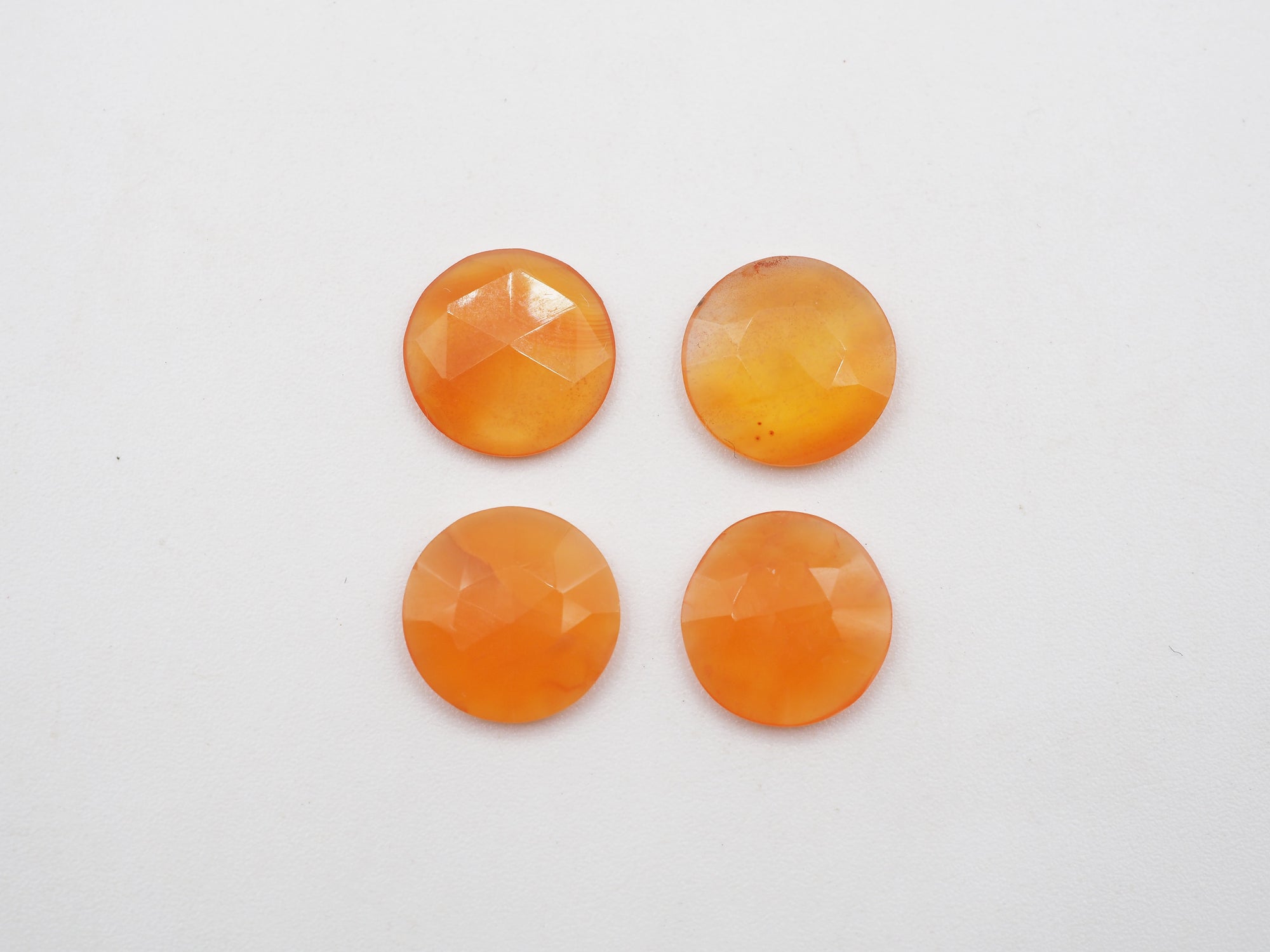 Rose Cut Carnelian Round  10mm Approximately  7.48 Carat