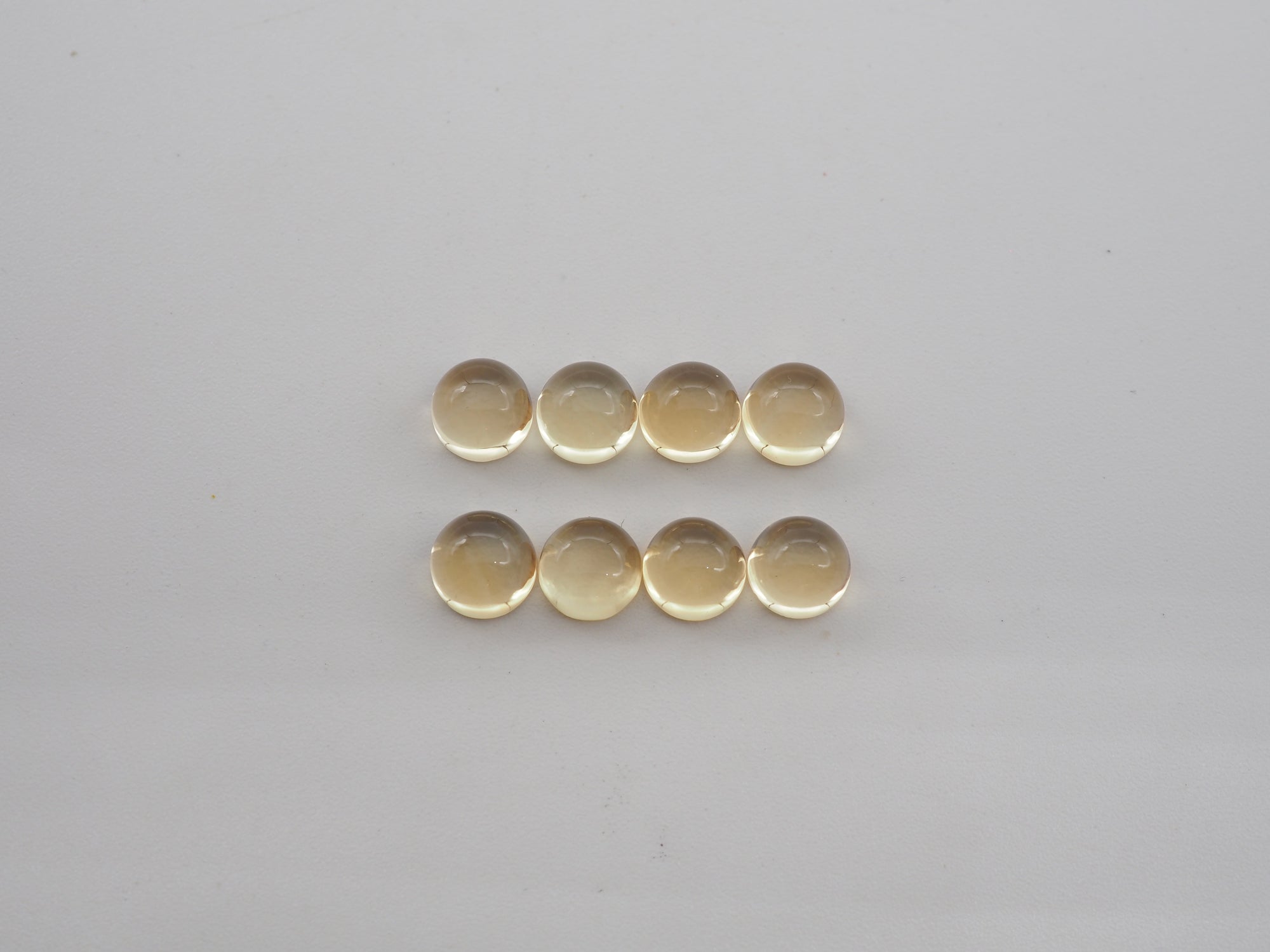 Citrine Cabochon Round 6 mm Approximately 8 Carat, 8 Pieces (GTG-CT-43)