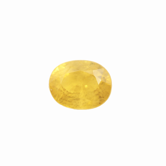 Yellow Sapphire Oval Shape 9.5x7.5x5.5 mm Single Piece Approximately 4.21 Carat