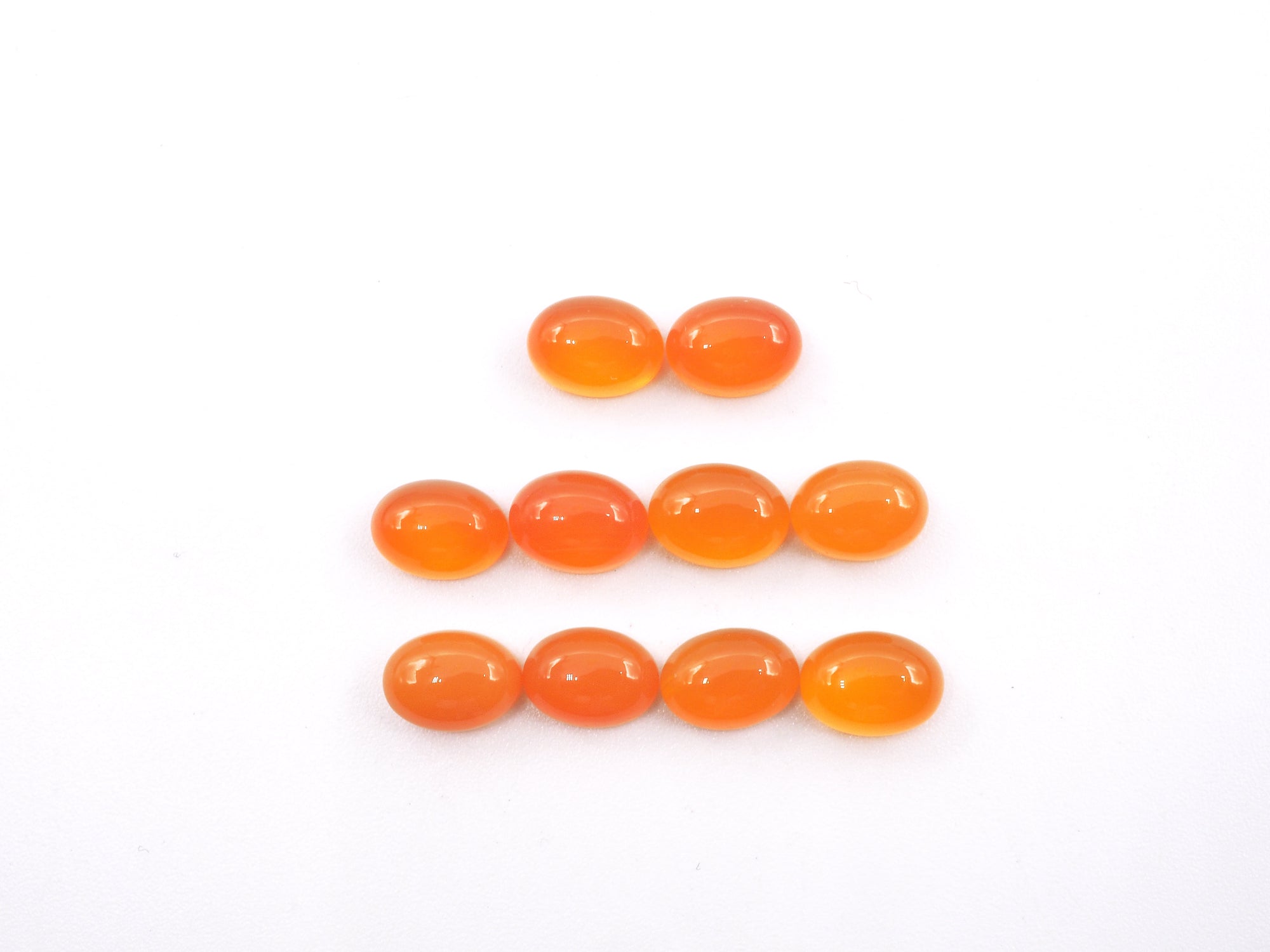 Carnelian Cabs Oval 7x5mm Approximately 11.10 Carat