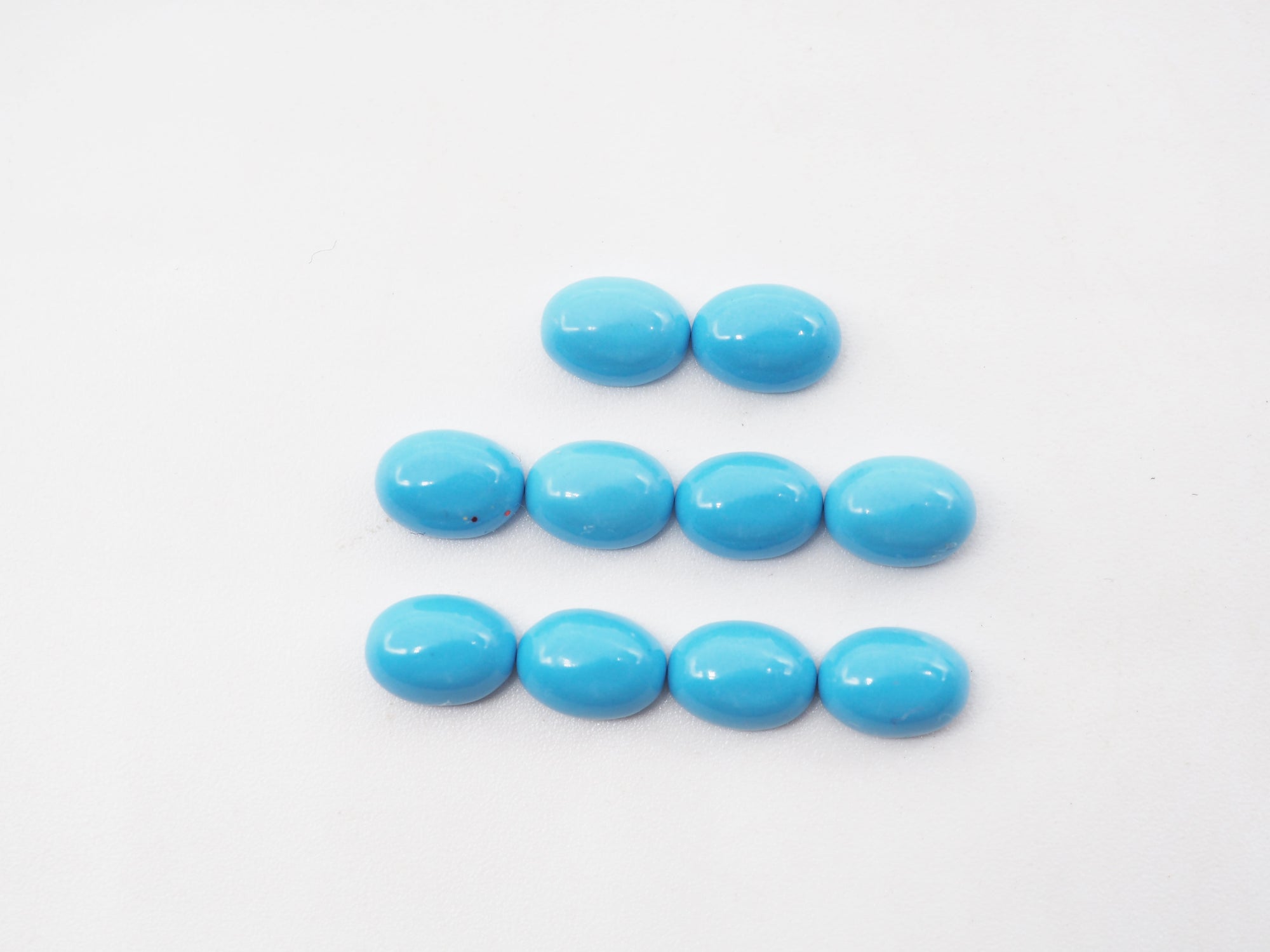 Blue Turquoise 7x5mm Oval shaped  Approximately 6.12 Carat