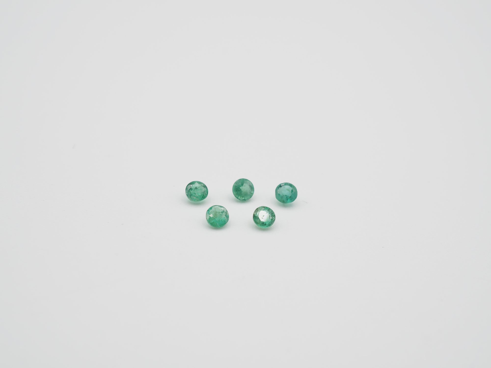 Zambian Emerald Round Shape 2.5mm  Approximately 0.30 Carat