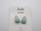 Natural Jade Drilled  Cabochon Fancy Shape 18.5x12mm