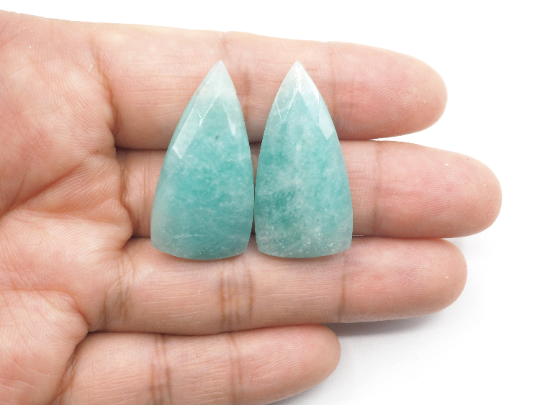 Amazonite Drilled Matching Pair 30 x 15mm