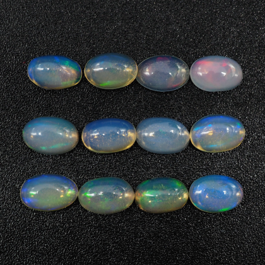 Ethiopian Opal Cabs Oval 6 x 4 mm  Approximately 3.36 Carat