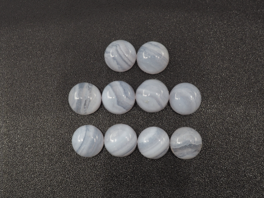 Blue Lace Agate  Round Cabs 7mm Approximately 13.07Carat
