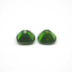 Chrome Diopside Cushion Square Shape 7mm Matching Pair Approximately 3.02 Carat