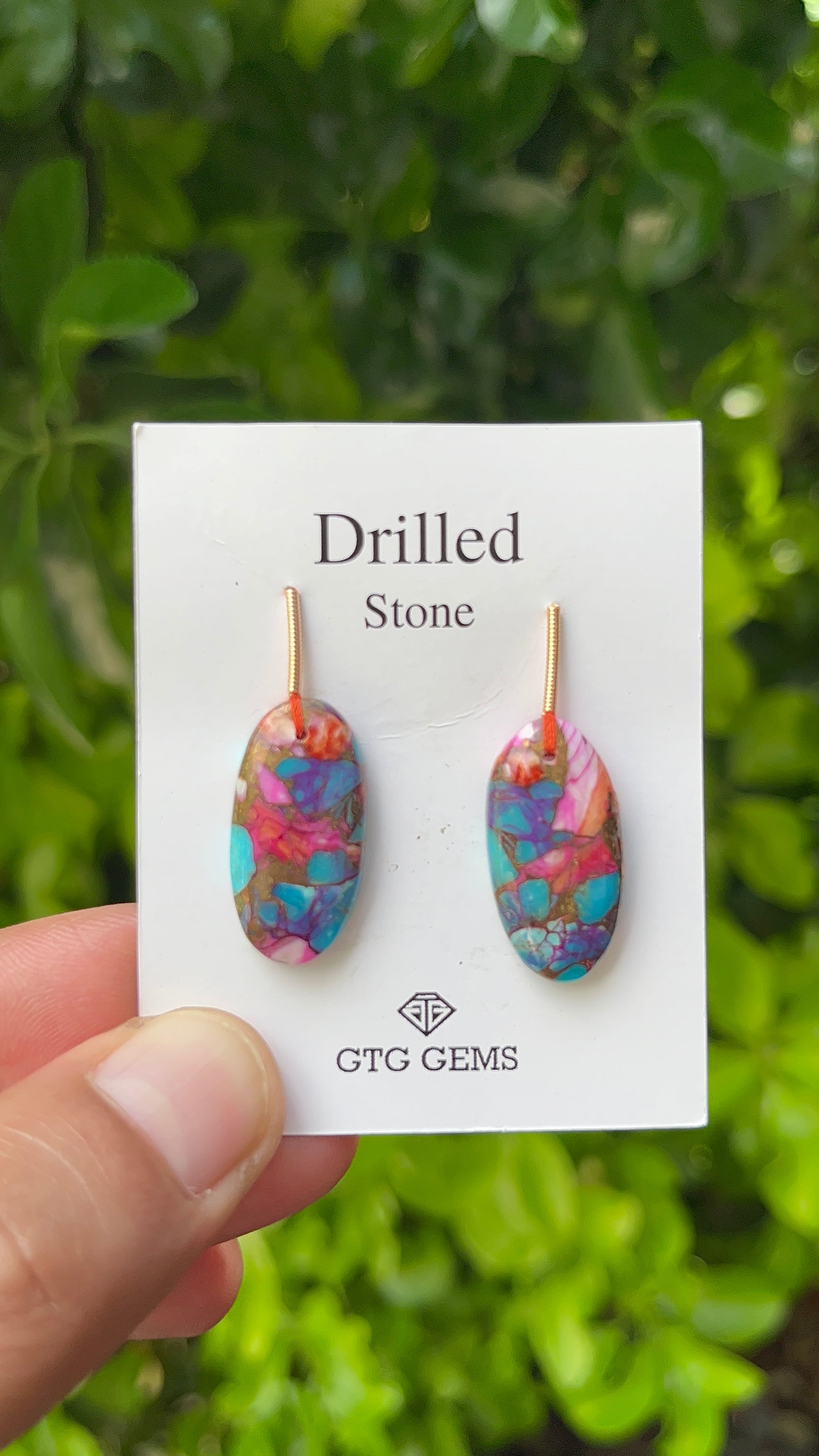 Drilled Oyster Turquoise Oval Shape Approximately 22 Carat