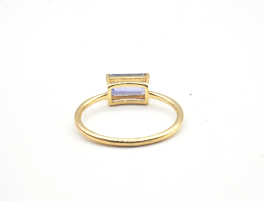 18K Yellow Gold Tanzanite Ring