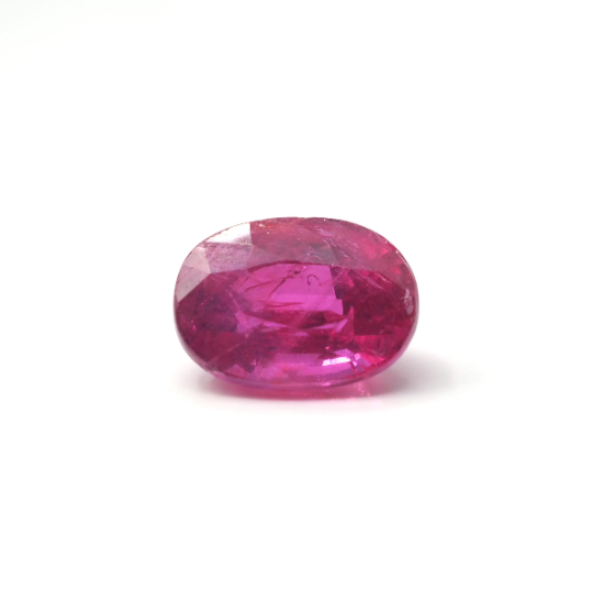 Natural Ruby  Faceted Oval Shape 6x5mm Single Piece Approximately 1.16 Carat