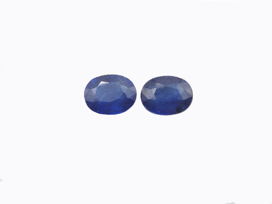 Blue Sapphire Oval Shape 9x7 mm Matching Pair Approximately 5.30 Carat