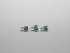 Green Onyx Silver Bezel 4 mm, Single Connector, Approximately 3.97 carat (GTG-SBO-13)