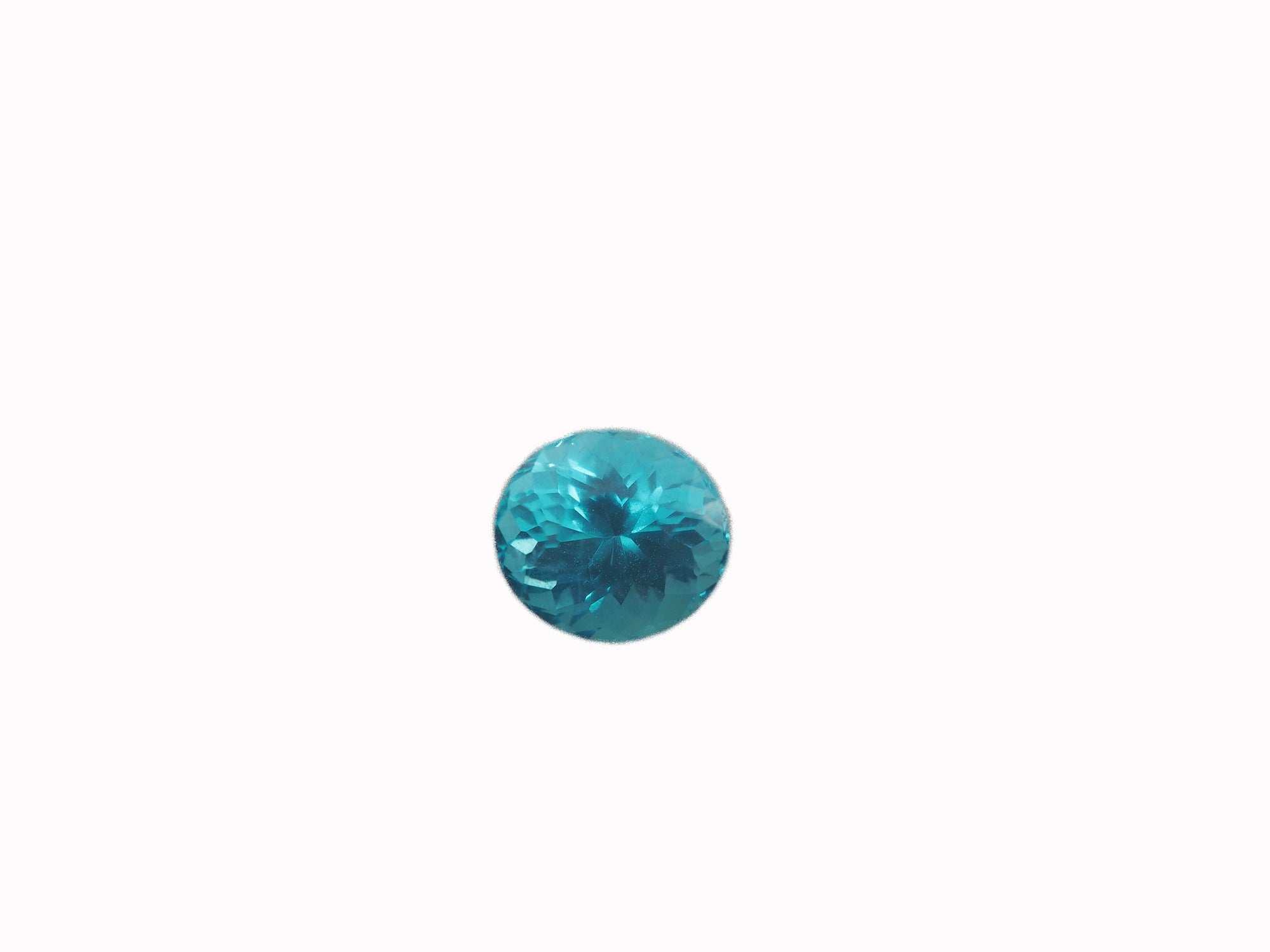 Neon Blue Apatite Oval Shape 7.52 x 6.75 x 5.5mm Approximately 1.75 Carat