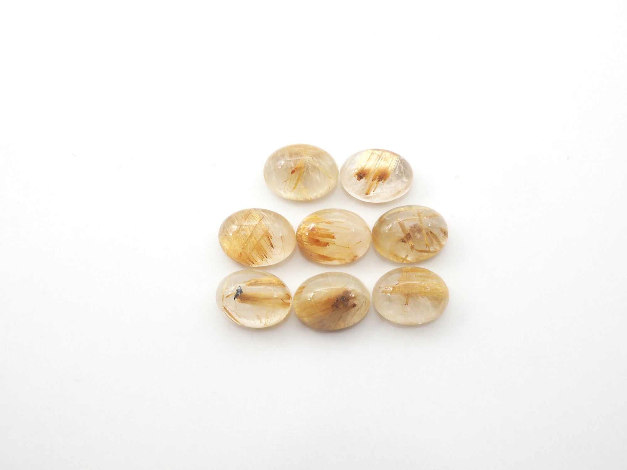 Golden Rutilated Quartz  8x6mm Approximately 9.68 Carat