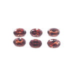 Rhodolite Garnet Oval Shape 6 x 4 mm Approximately 3.50 Carat, 6 Pieces