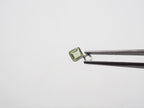 4x4mm Peridot Silver Bezel, Single Connector, Peridot Bezel, Peridot Charm
