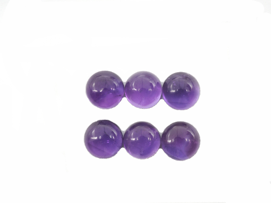 Amethyst Cabs Round 9 mm Approximately 16.78 Carat