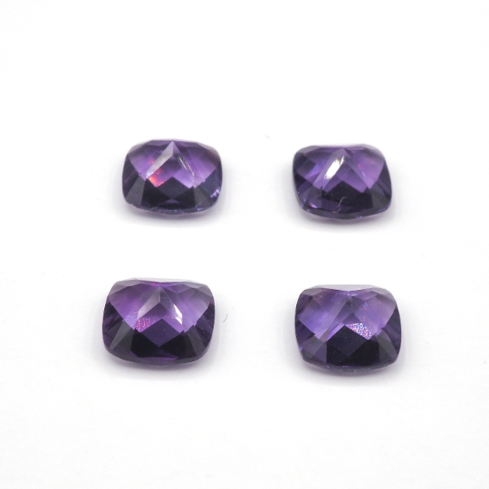 Amethyst Cushion Square 8mm Approximately 7.16 Carat