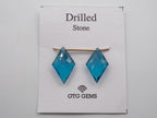 Drilled London Blue Topaz Hydro 22x13mm Approximately 13.50 Carat