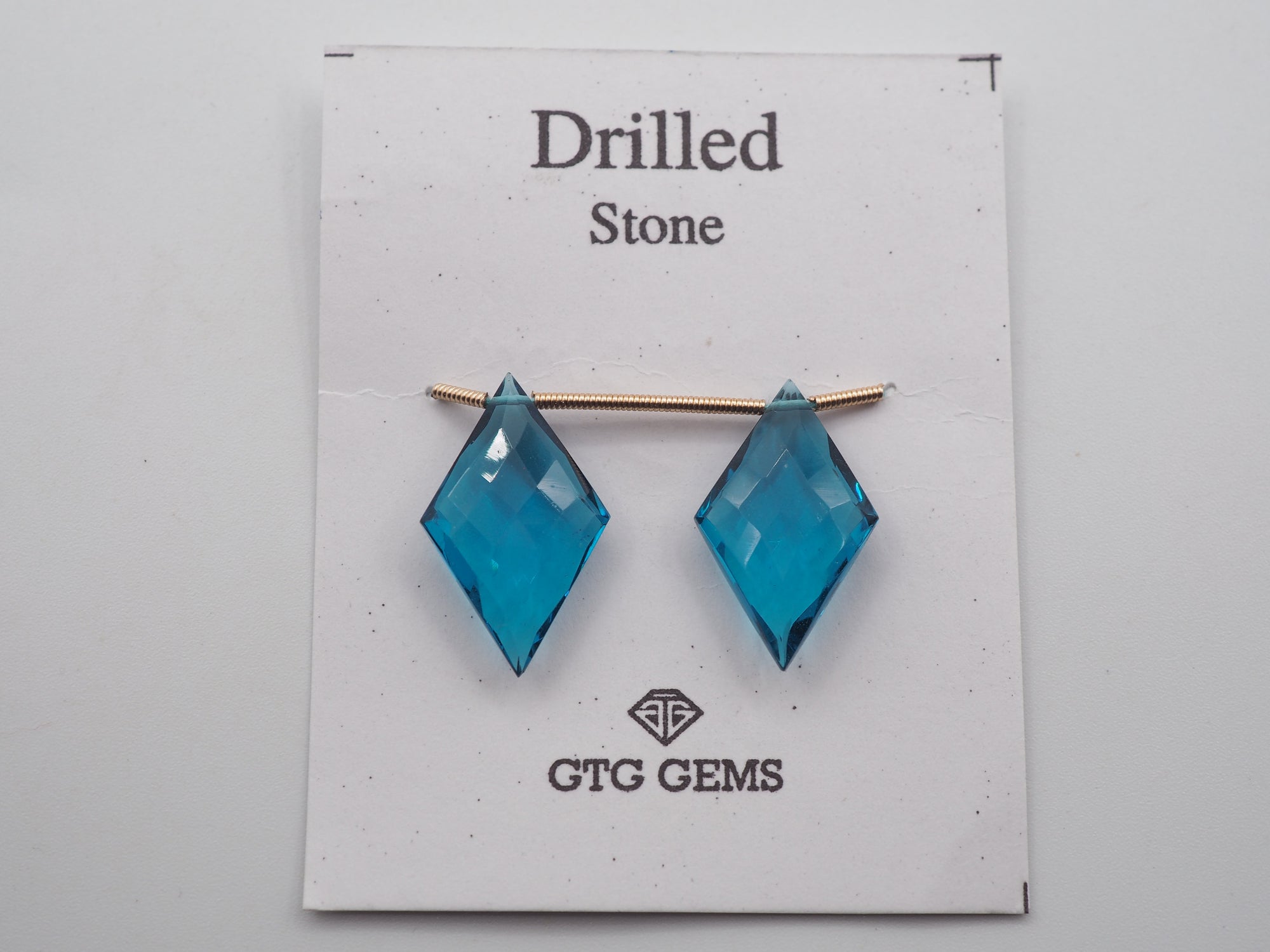 Drilled London Blue Topaz Hydro 22x13mm Approximately 13.50 Carat